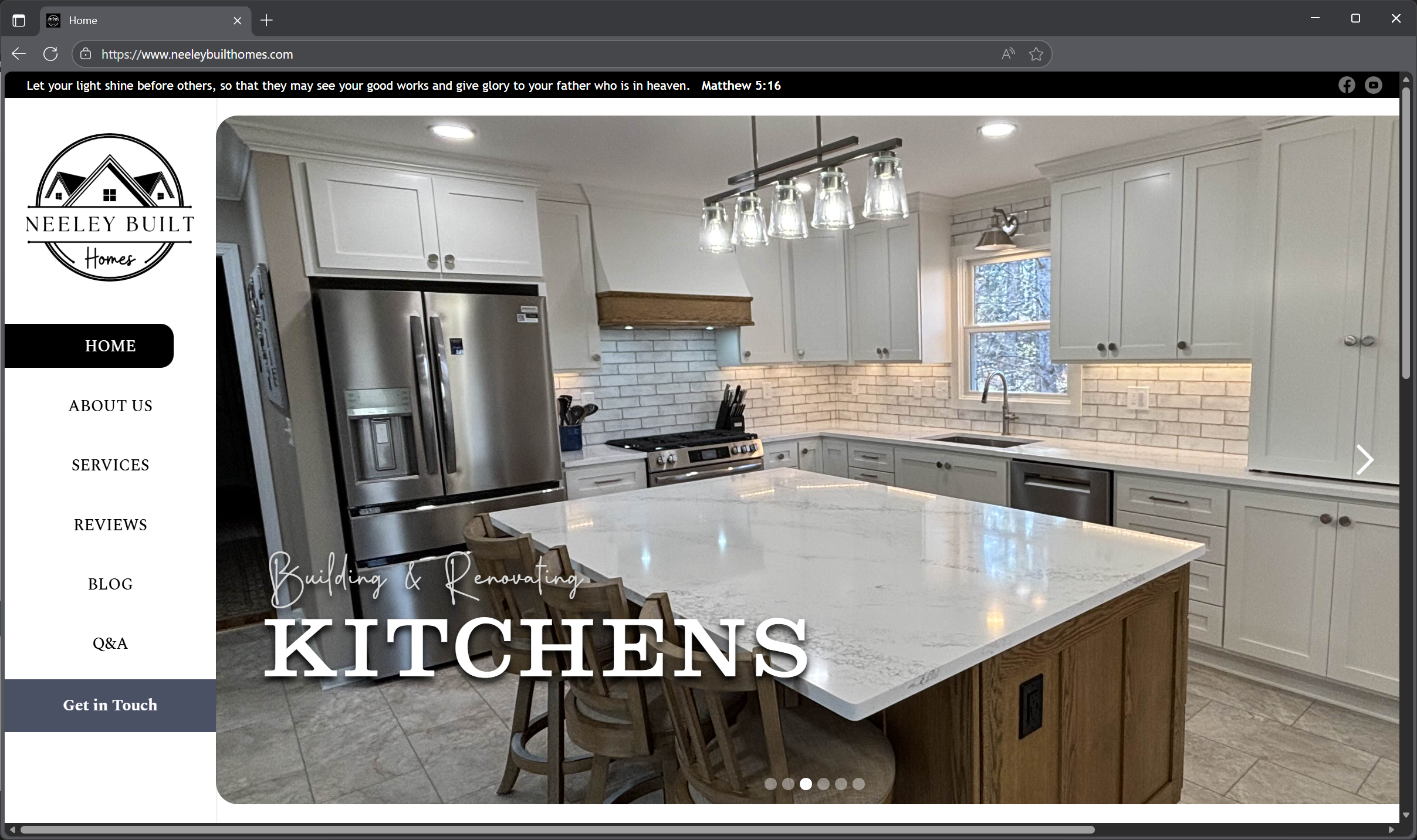 Neeley Built Homes Website