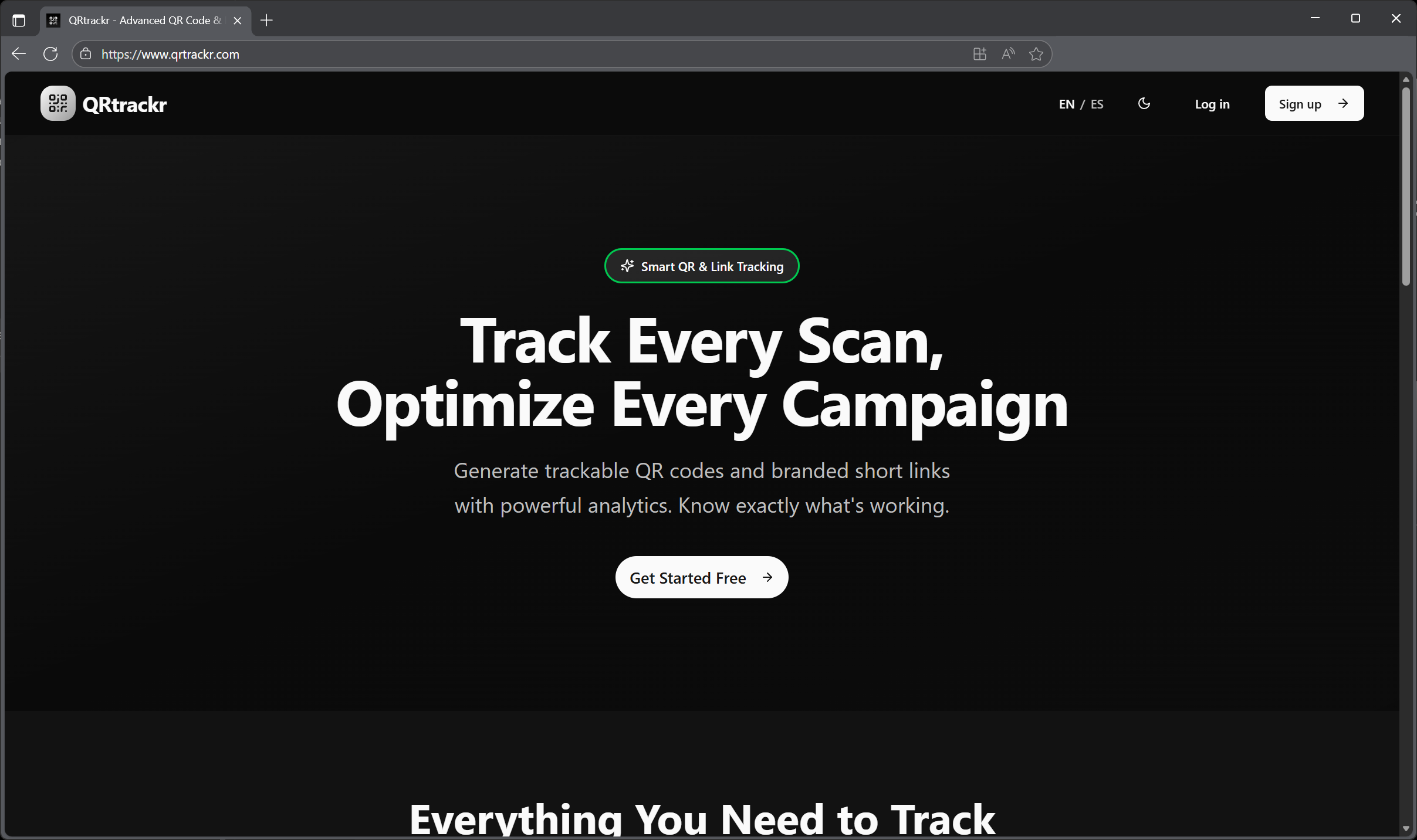 QRtrackr Web Application