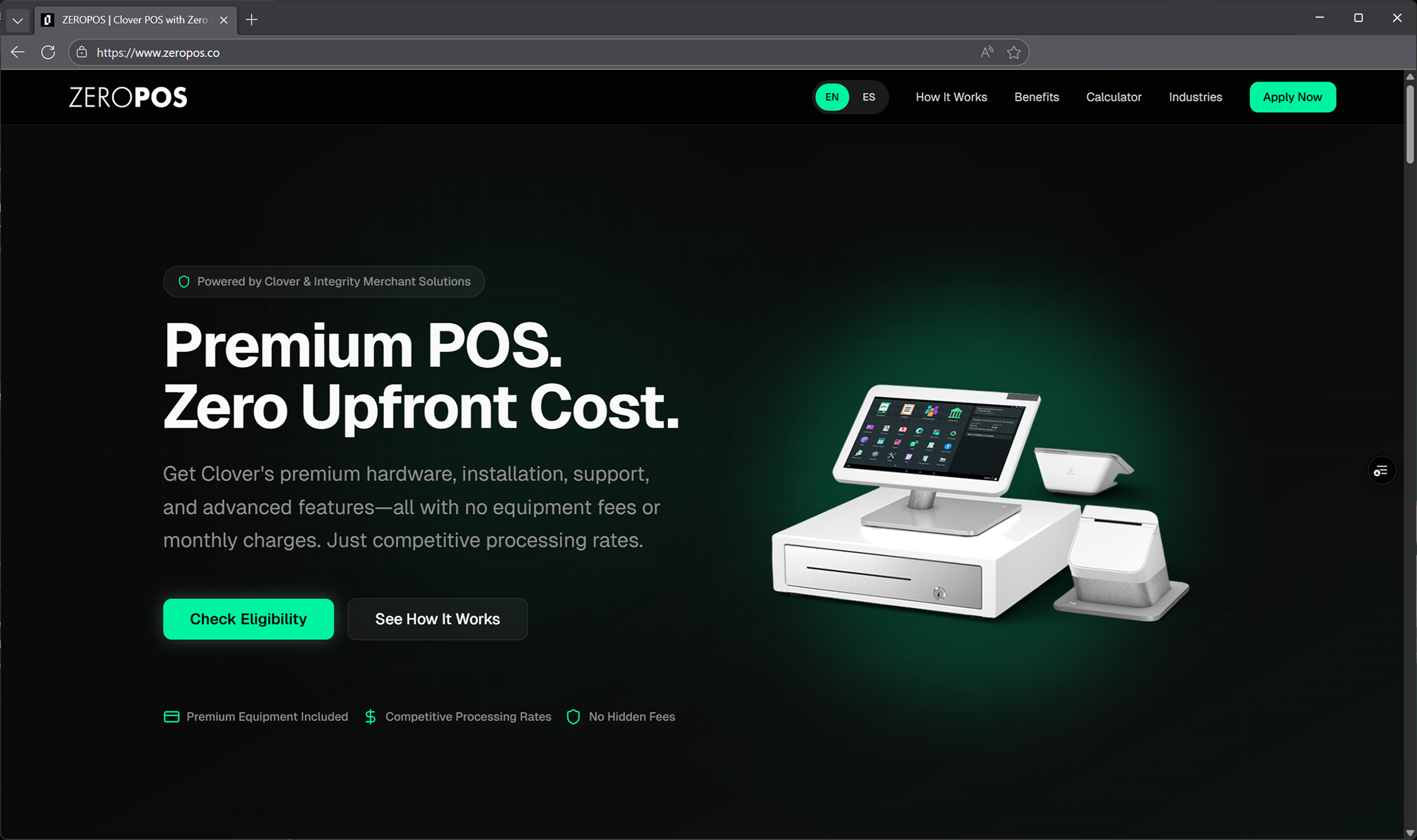 ZEROPOS Website